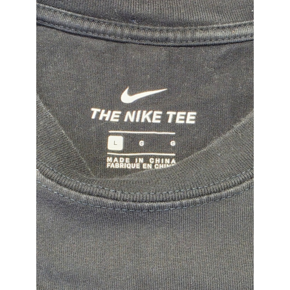 Nike Mens Tie Dye Peace Sign Graphic T-Shirt Black Purple Unity Just Do It Sz L - Picture 3 of 10